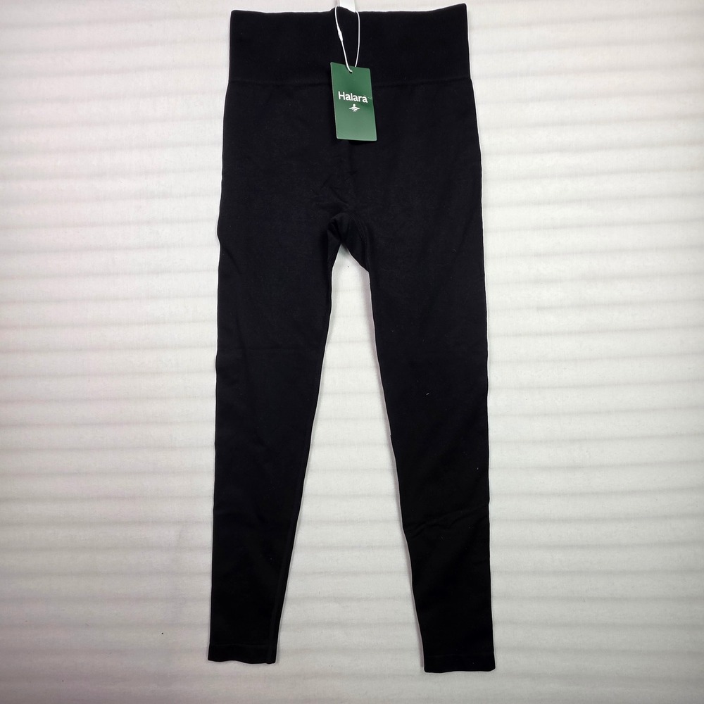 Halara Womens Seamless High Waisted Leggings Black Size Small 7/8 length